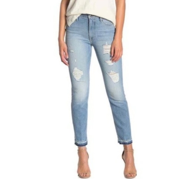 FRAME Le Sylvie Slender Straight Gramercy Jeans - Picture 1 of 7